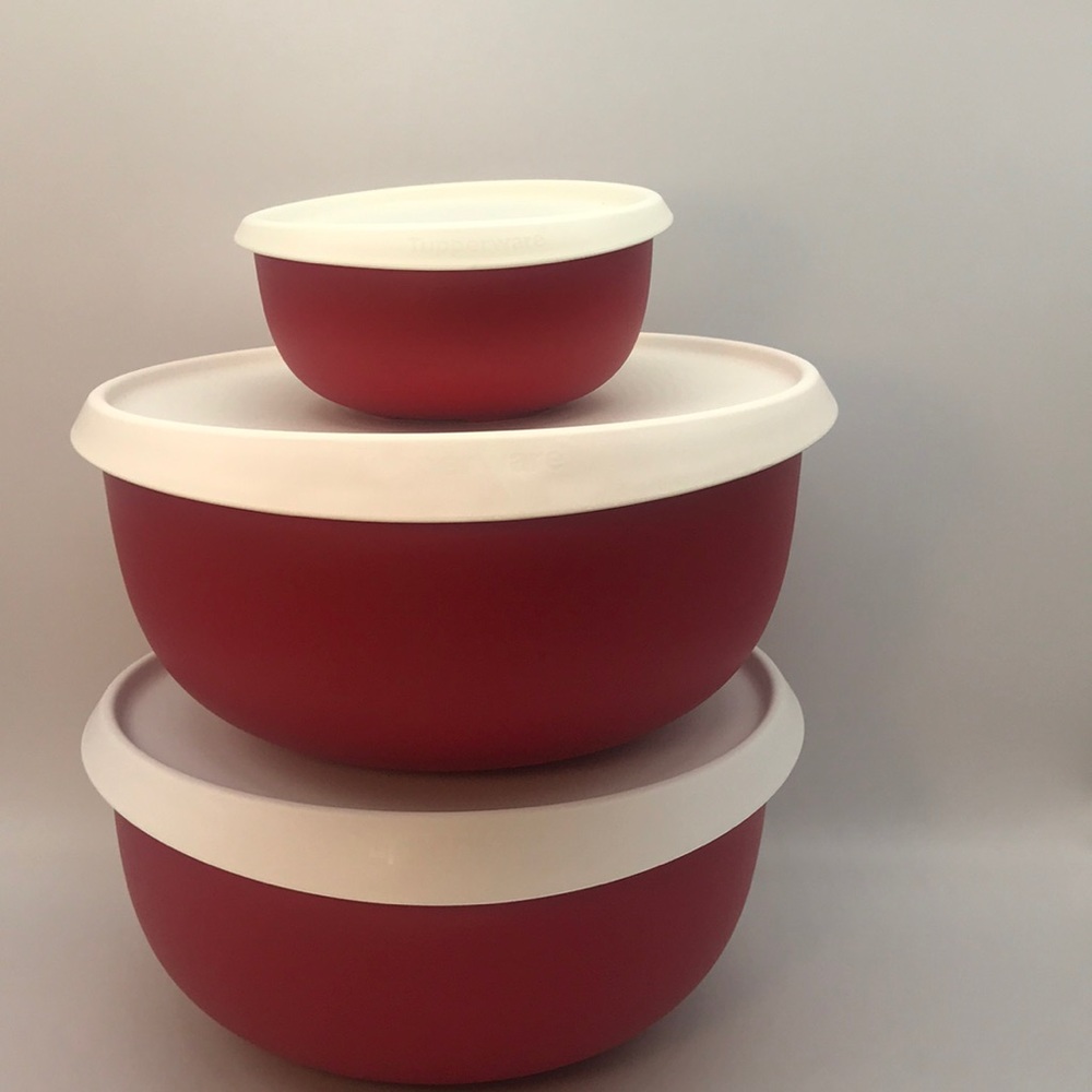 Tupperware Blossom Bowl Set of 3